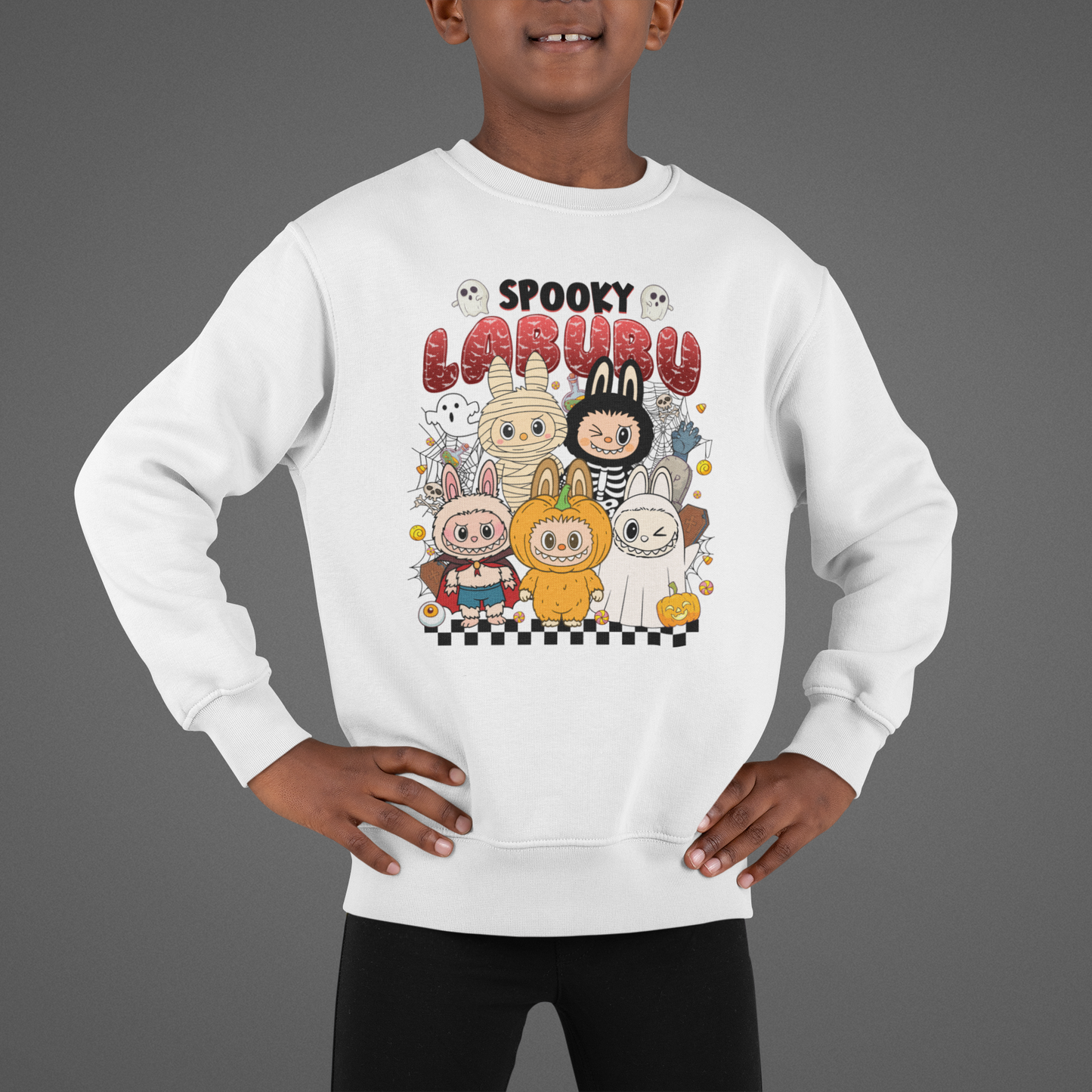Labubu Halloween Sweatshirt (Youth & Adult)