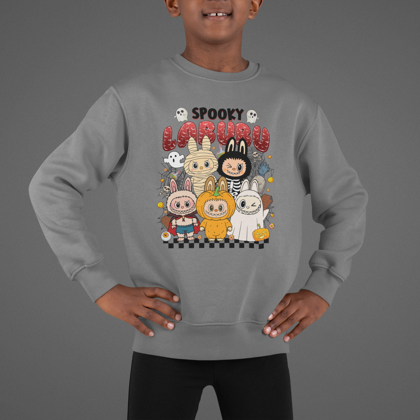 Labubu Halloween Sweatshirt (Youth & Adult)